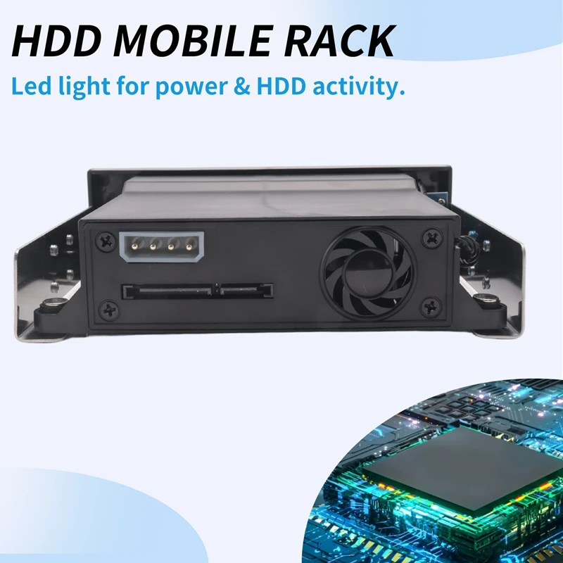 5.25 Inch Internal Tray-Less Bay SATA III Hard Drive Backplane Enclosure Hot Swap Mobile Rack for 2.5/3.5 inch HDD NND