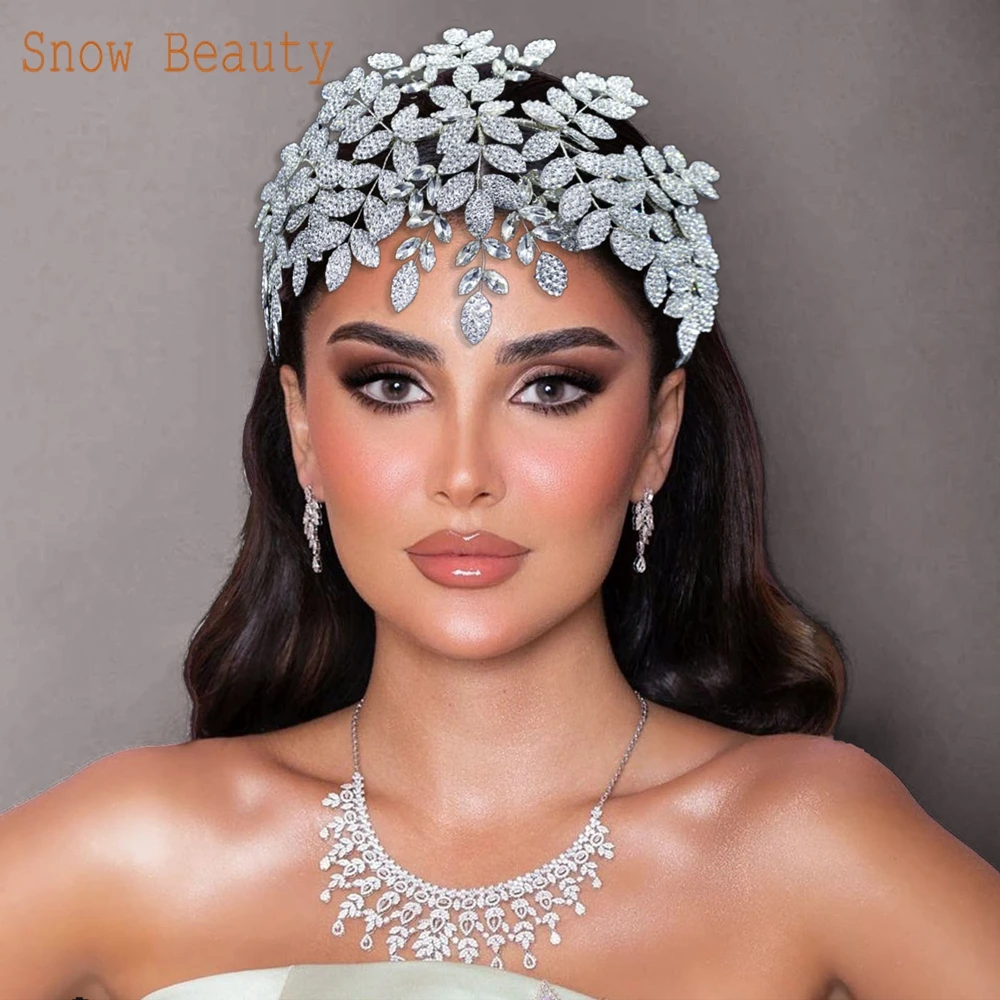 DZ021 Elegant Bridal Hoofddeksels Haar Sieraden Party Hoofddeksels Bruiloft Haar Accessoires Haarbanden Mode Strass Hoofdband