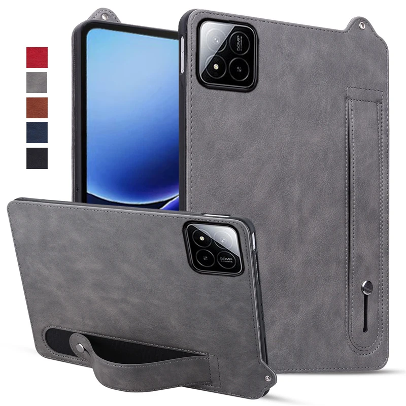 For Xiaomi Pad 8 Case PU Leather Soft TPU Stand Handheld Tablet Funda For Xiaomi Pad 8 Pro Case For Poco Pad X1 11.2 inch Cover