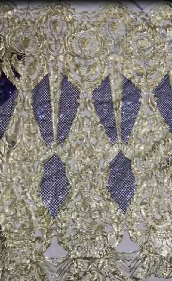 25 Colors Block Dance Costume America Sequin Fabric For Evening Dress Lace Material Tissus Dry Lace Fabric Mesh Sequin Fabric