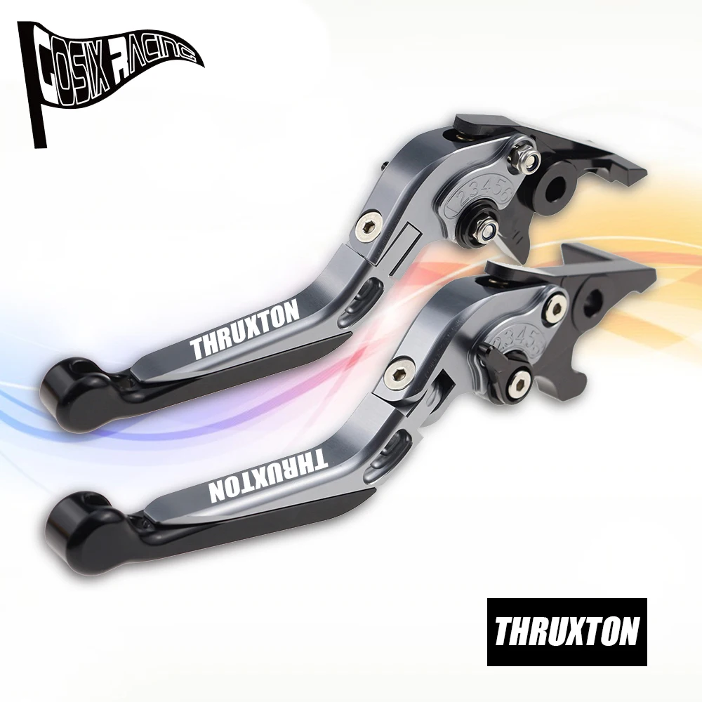 

Fit For THRUXTON 2004-2015 THRUXTON Steve McQueen SE Motorcycle Folding Extendable Brake Clutch Levers Adjustable Handle Set