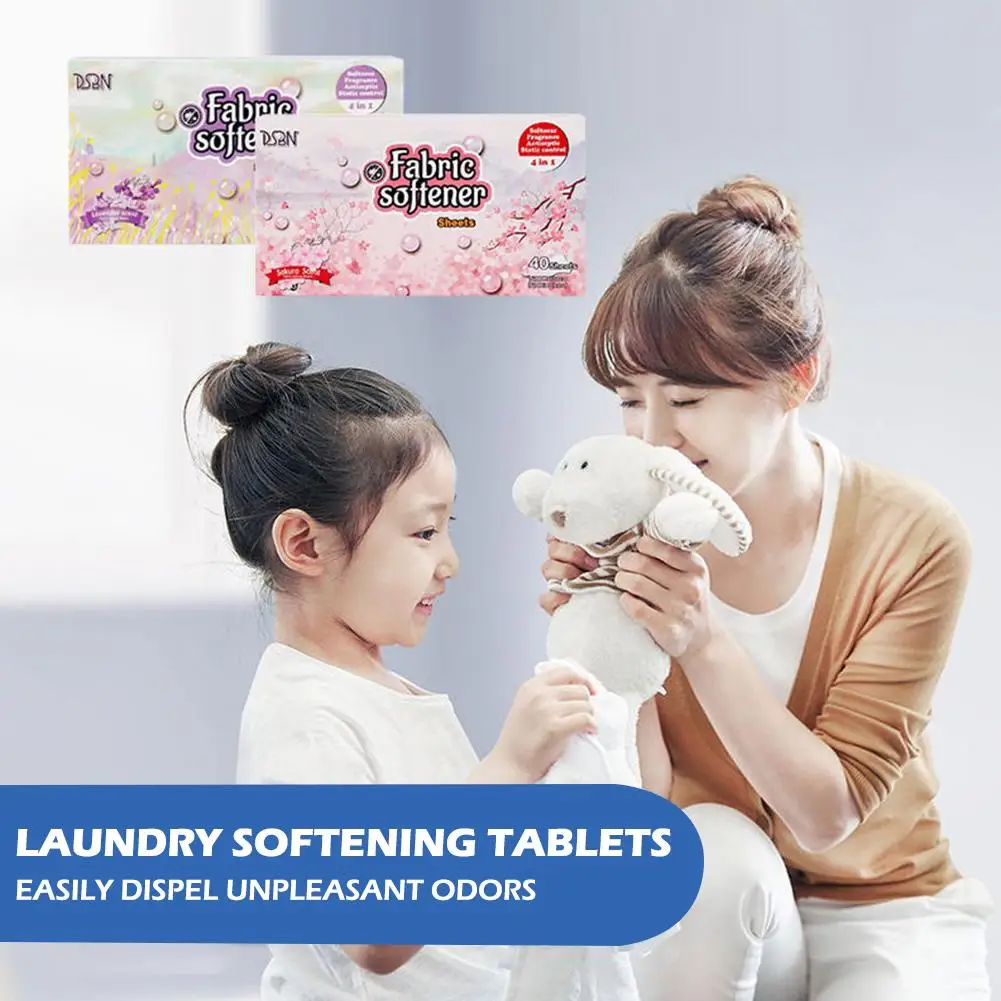 Soft Clothes Xiangyi Tablets Scented Clothing Laundry Softener Soft Clothing Soft Fragrance Paper Fabric Softener Bacteriostatic