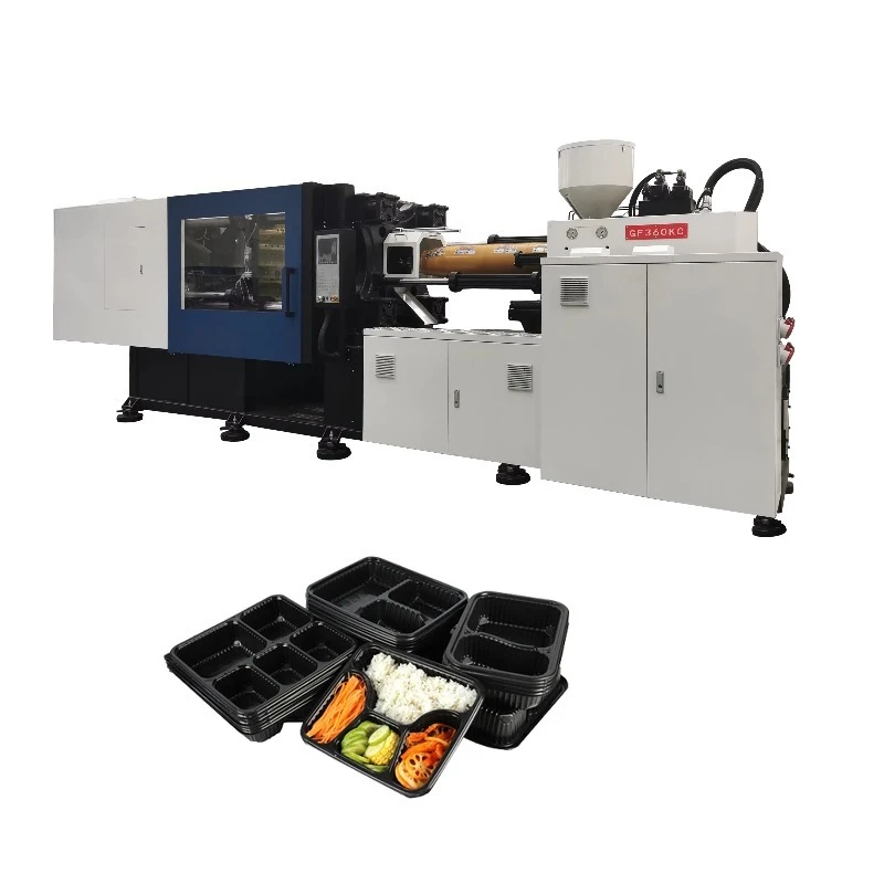 Máquina de envasado por inyección, máquina de contenedor de alimentos biodegradable, desechable, para llevar