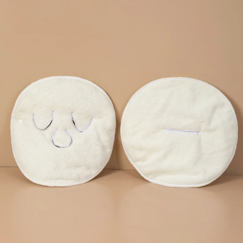 Ręcznik do twarzy w kształcie twarzy biały nawilżający i nawilżający Salon kosmetyczny i zimne gorące maska kompresyjna zagęszczony ręcznik do twarzy
