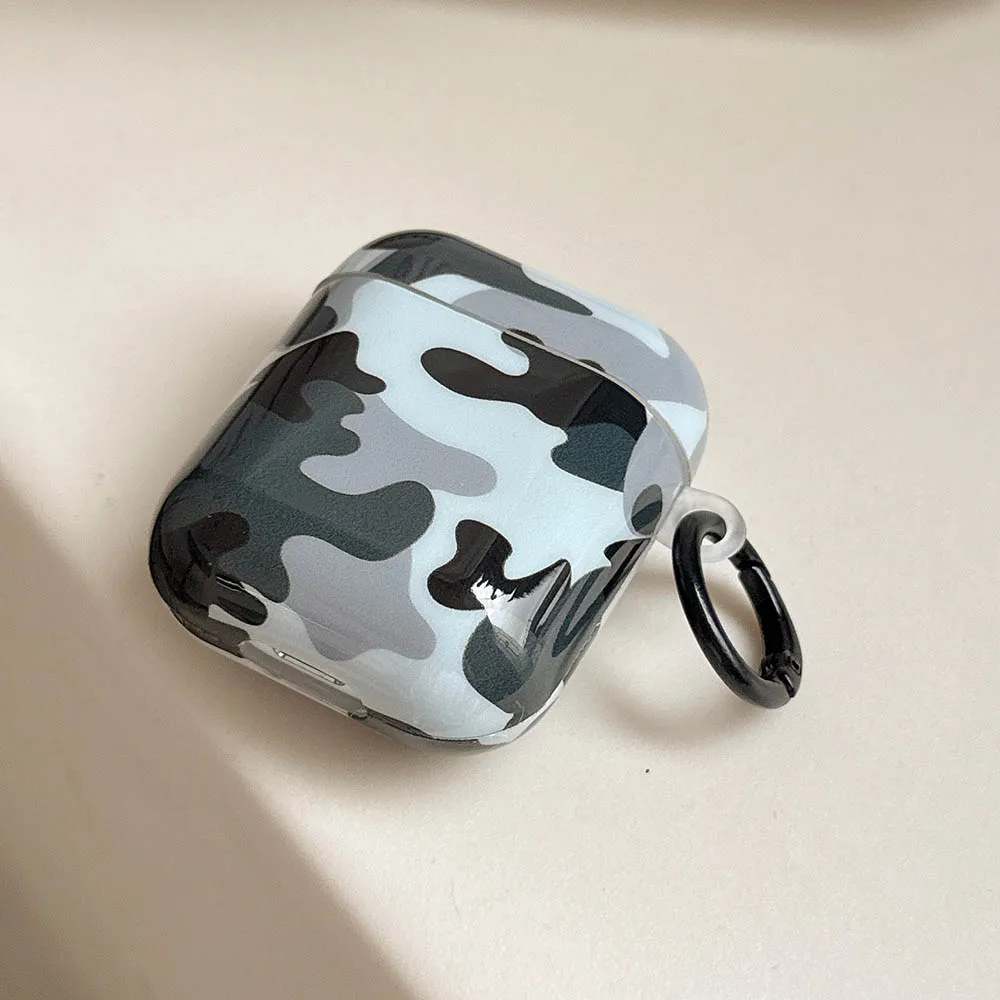 Cool Camouflage Pattern Earphone Soft Case For Airpods Pro3 2025 Military Green Camouflage Cover For Airpods 2 3 4 Airpods Pro 2