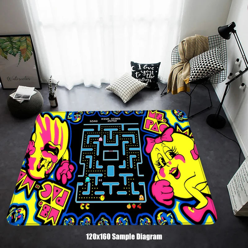 Doormats Living Room Rugs Foot Carpets Y-Pac-Mans Entrance Rug Floor Mats Welcome Carpet Non-slip Mat Home Kitchen Hallway Decor