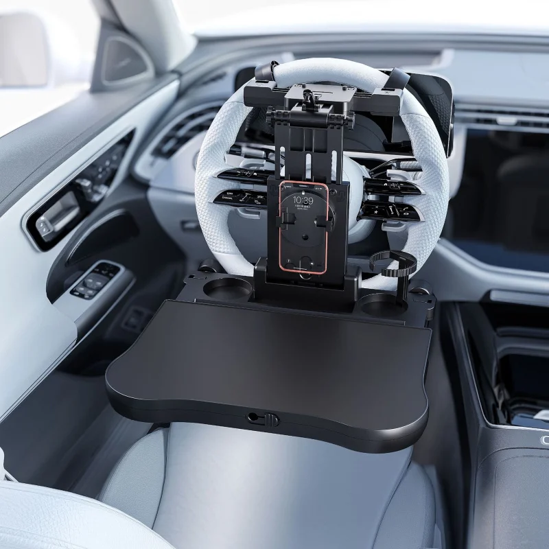 Tavolino mobile per auto, supporto per laptop sul volante posteriore, scrivania da pranzo/lavoro
