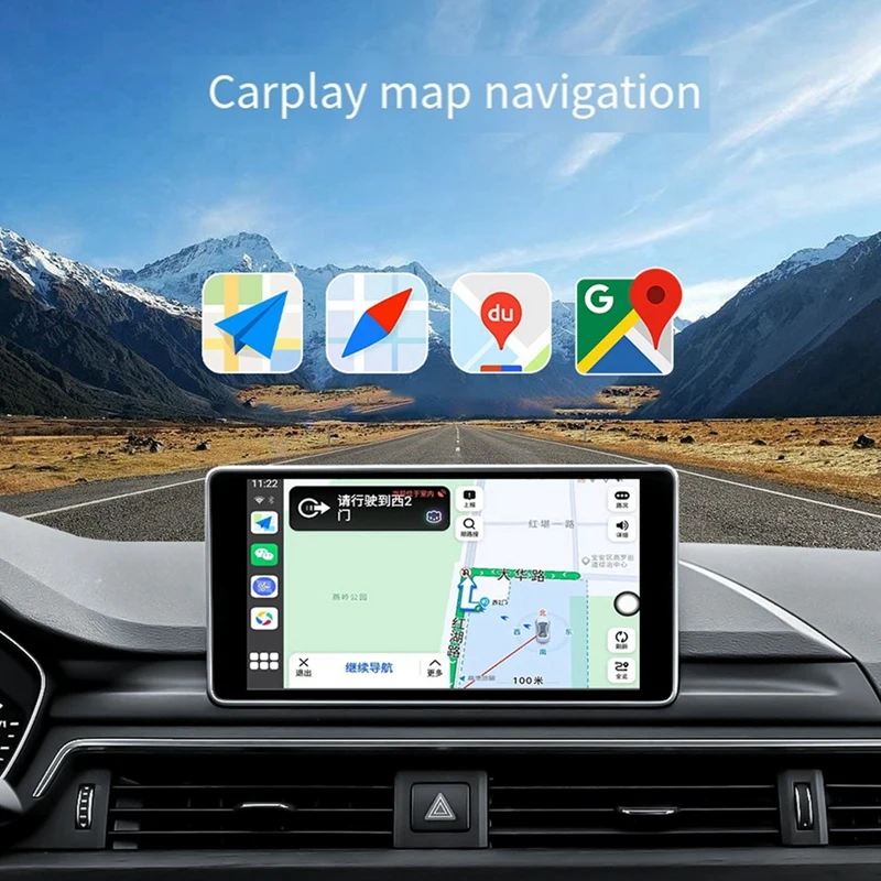 Draadloze Carplay-adapter Android Auto 2-in-1 Smart Dongle 5G WIFI voor Iphone Android-telefoonsysteem Multimedia