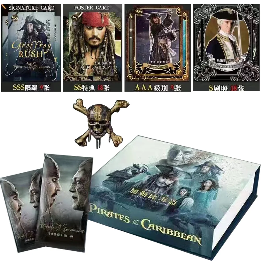 

Wholesale of new Caribbean pirate movies, original rare collection cards, children's birthday gift cards