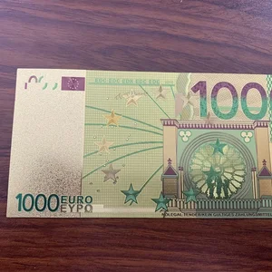 Euro Gold Note, World Bill Note, Sammlerfarbe, Paper-Moeda-Sammlung, Euro 1000, 1PC Hauptverkäufe Dinheirinho - №6