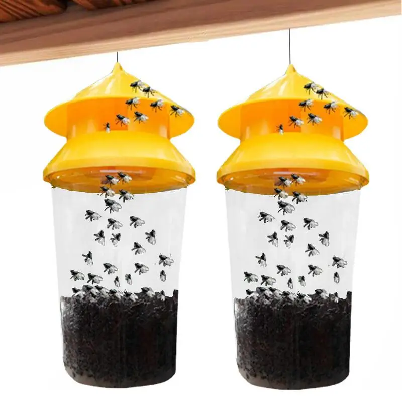 Reusable Fly Trap Jar Drosophila Trap Anti Fly Fruit Fly Killer Catcher Orchard Insect Trap Bait Lure Insect Catcher Trap Bottle