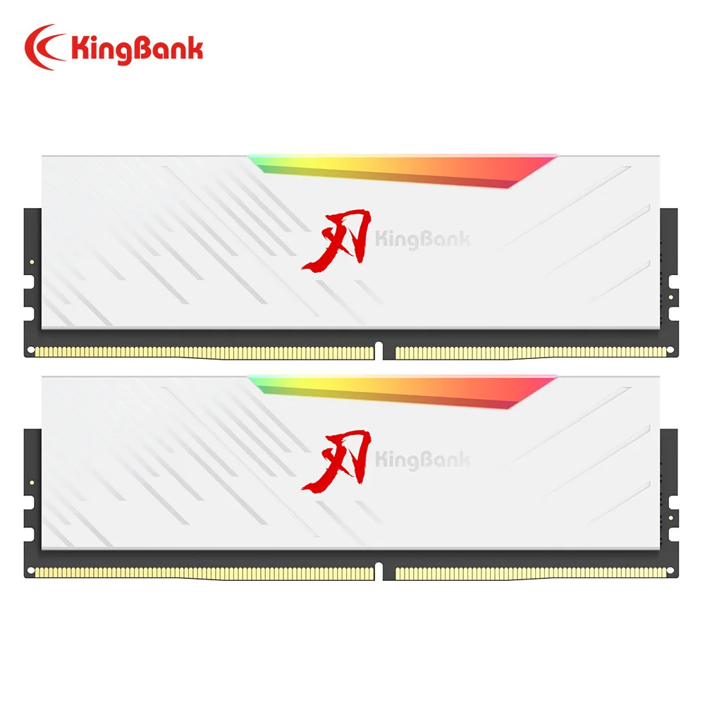 

KINGBANK SOARBLADE KRRW Series 32GB (16GBx2) Kit 8000MHz DDR5 White RGB Overclocking Memory XMP3.0 Hynix A Die for Gaming PC