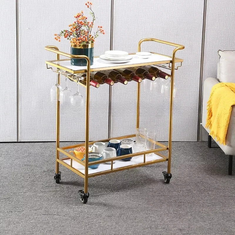 

Partitions Cart Trolley Restaurant Storage Outdoor Serving Utility Rolling Trolley Cabinet Wine Rack Archivadore Hotel Furniture