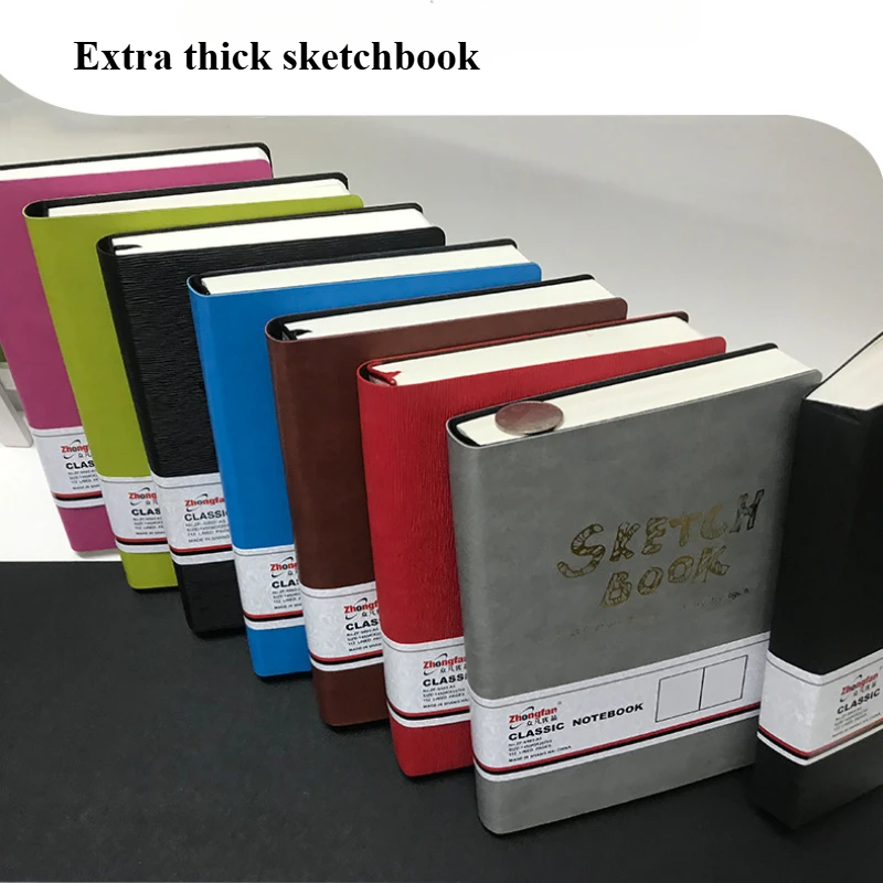 A4/A5 Super Thick Sketchbook 112 Sheets/224 Pages Writing Smoothly Not Easy Falling Pages for Watercolor Sketching Notes