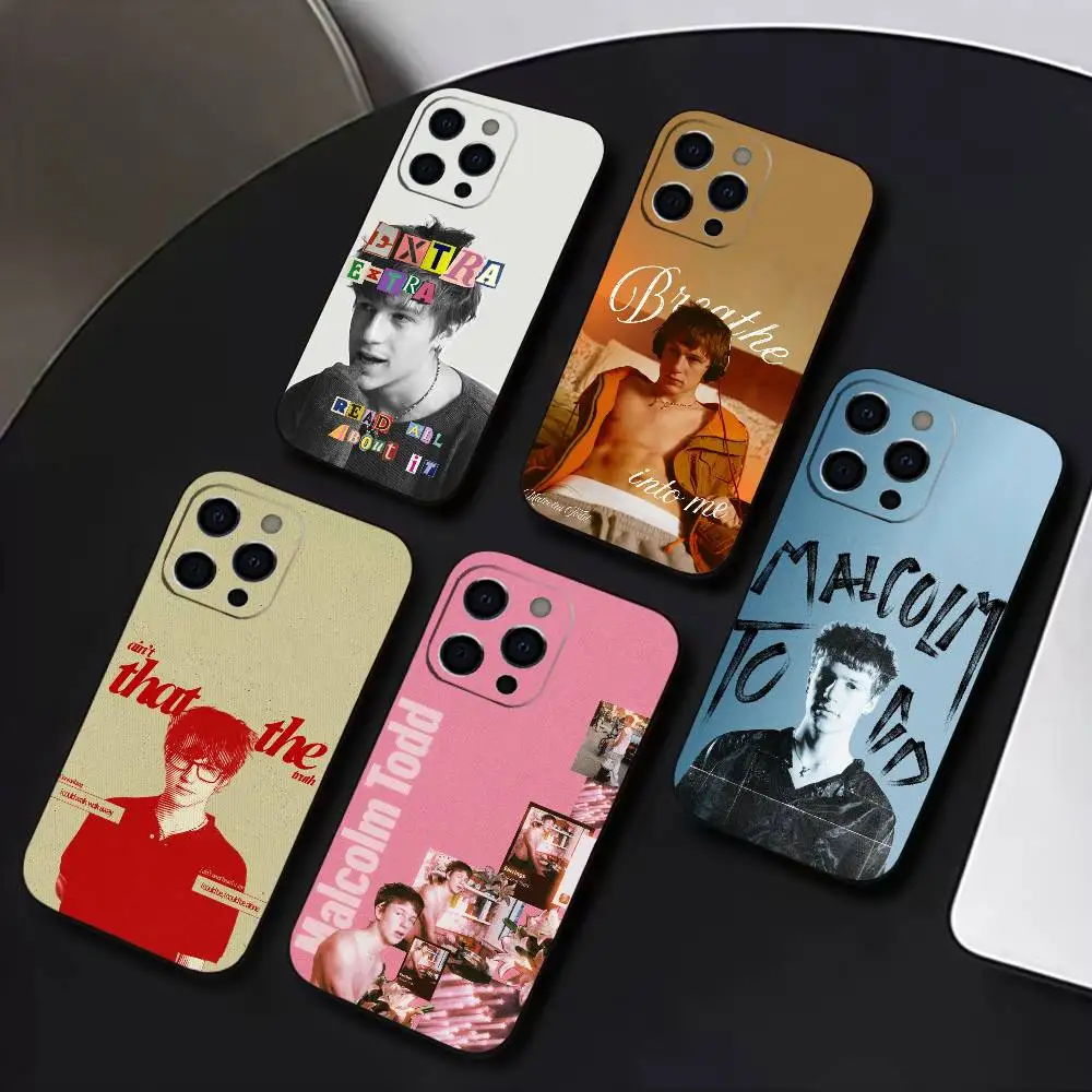 SINGER M-Malcom todd Phone Case For iPhone 17,16,15,14,13,12,11 Plus,Pro Max,XS,Soft Silicone Black Cover