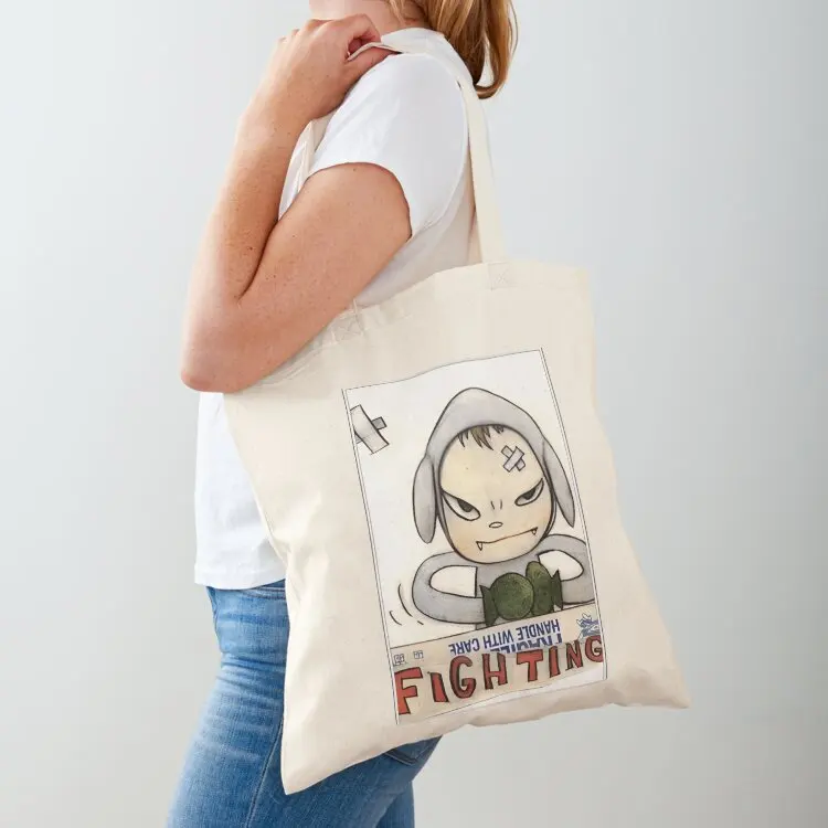 

Yoshimoto nara draw cute Tote Bag Women's handbag Beach bag supermarket folding bag tote woman