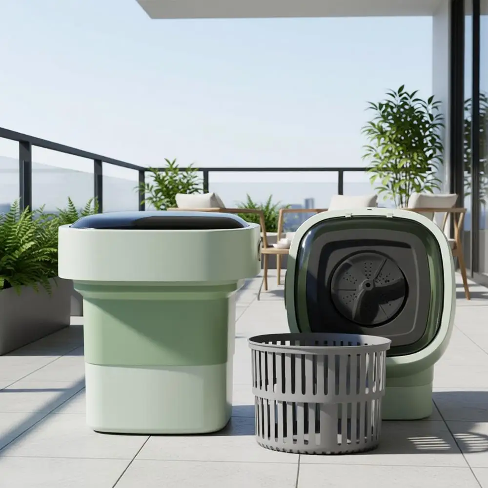 

Портативная стиральная машина, мини-стиралка, стиральная машина большой вместимости (17 л) для глубокой очистки детской одежды, одежды для домашних животных, мелкой одежды, нижнего белья, носков. Я