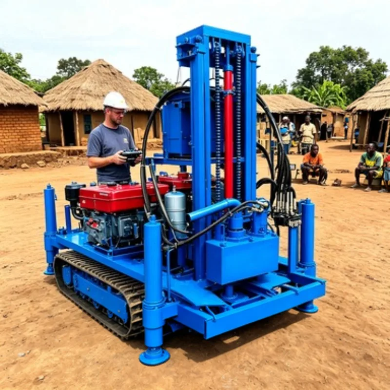 Innovative Homemade Mini Water Well Drilling Rig with Compact Design for DIY Projects and Small-Scale Applications