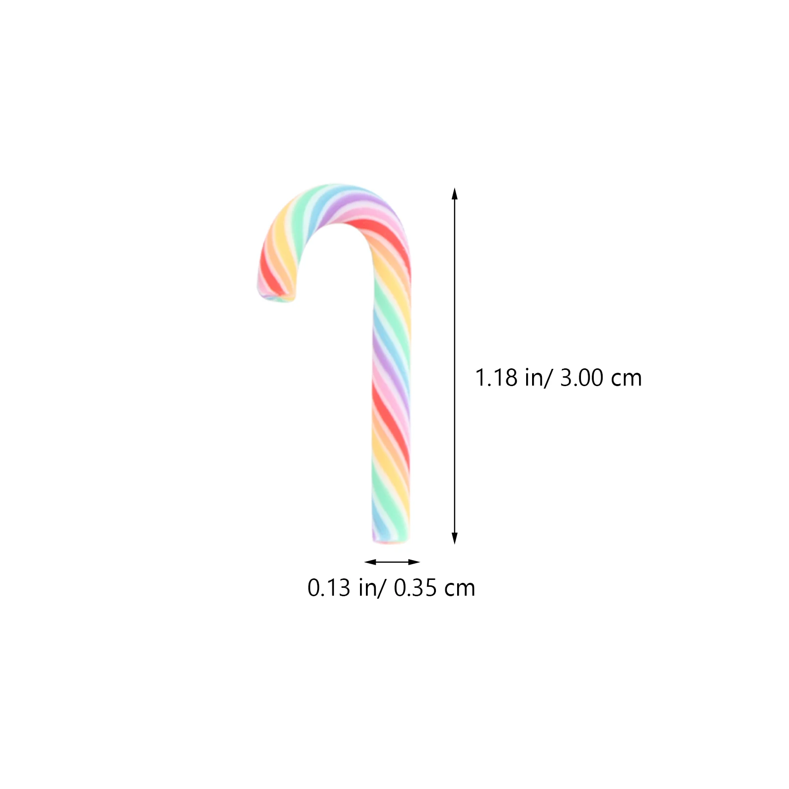 

40Pcs Christmas Mini Cane DIY Phone Accessory Creative Decorative Material Holiday Christmas Ornament Phone Case Ornament