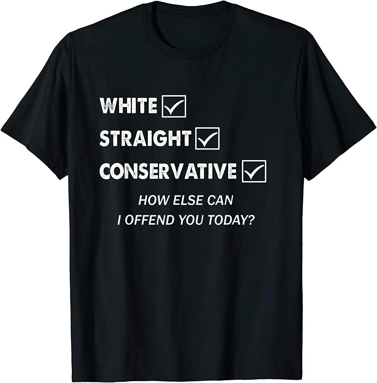 NEW! Republican Men Women White Straight Conservative Gift T-Shirt - MADE IN USA