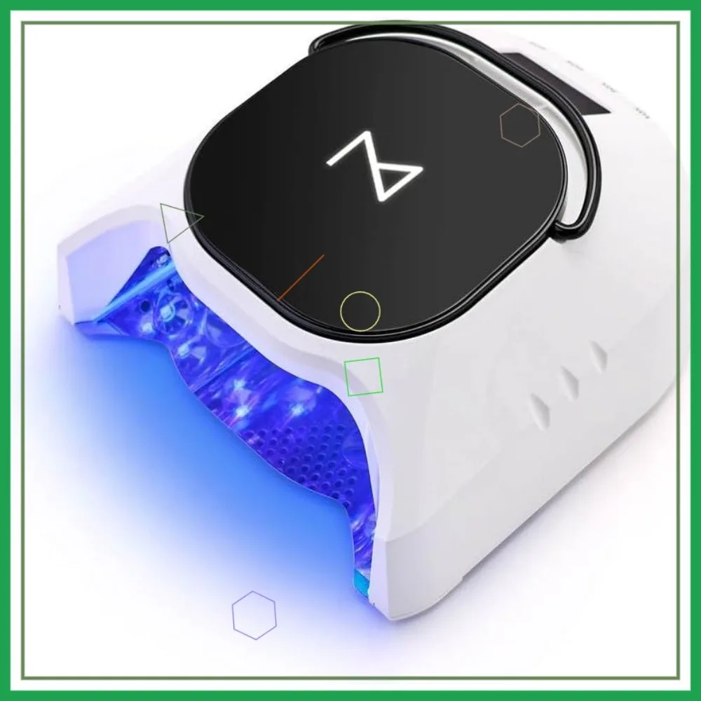

Professional 86W Wireless UV LED Nail Curing Lamp, Cordless Gel Nail Dryer for Manicure and Pedicure in Black & White