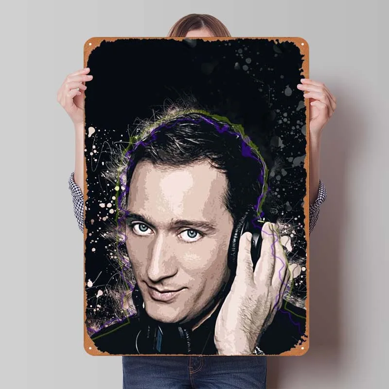 Paul Van Dyk Tinplate Sign Music Poster Decoration Wall Decor Living Room Metal Sign Plaque for Wall Art Decoration Retro Home