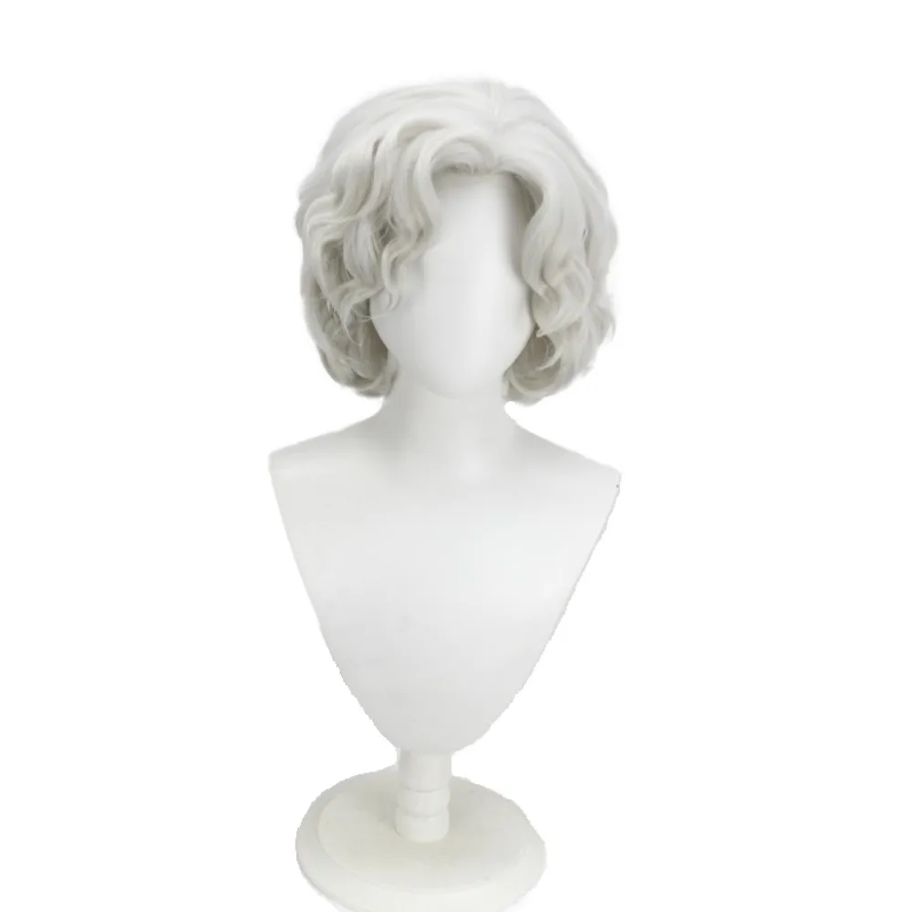 Kabuto Yakushi 실버 그레이 코스프레 가발 애니메이션 스파이크 헤어