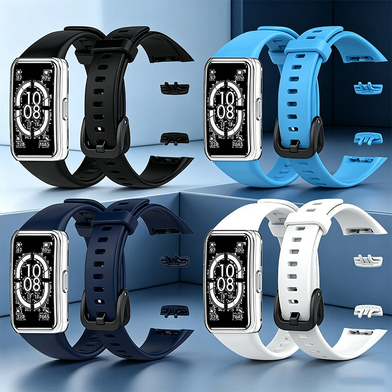 Replacement Sports Strap For Huawei Band 6 Strap Soft Silicone Watch Strap For Honor Band 6 Huawei Band 6 Pro Wristband Strap