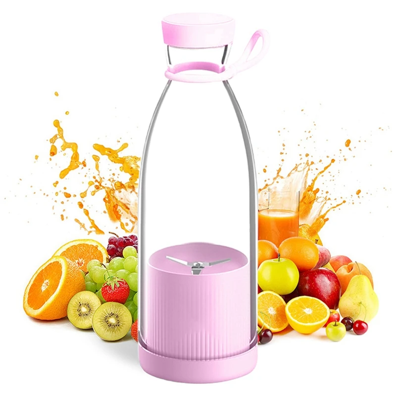 300ML Portable Blender Electric Juicers Fruit Mixers USB Rechargeable Smoothie Mini Blender Personal Juicer
