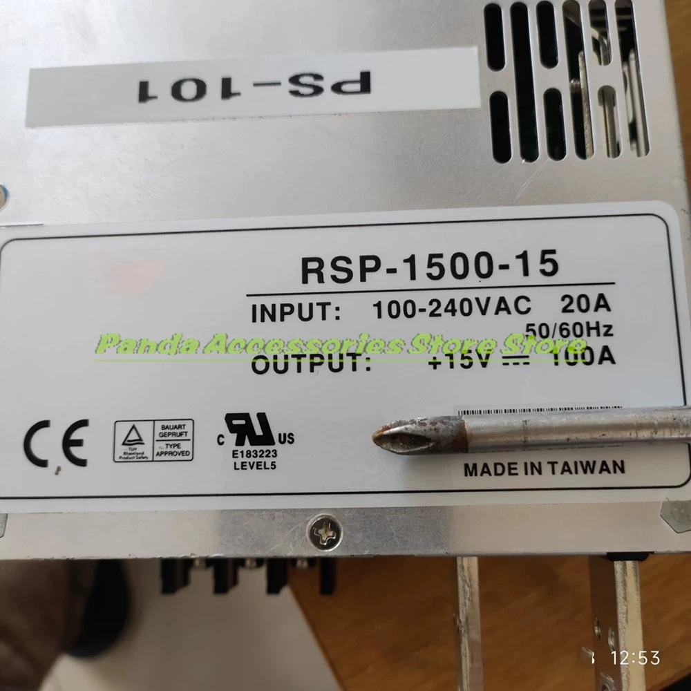 RSP-1500-15 15V 100A Switching Power Supply Adjustable Voltage Range 11.9V-17.8V 100% Tested Fast Ship