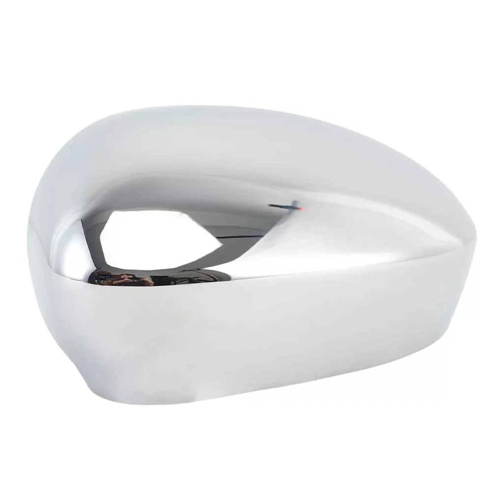 Robust ABS Plastic Chrome Door Wing Mirror Covers Compatible with For Fiat 500 (2007 2024) Effortless Installation Process