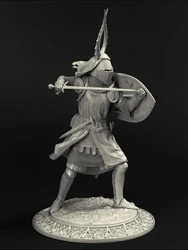 Unassambled  1/24  ancient  soldier  Teutonic knight. Polish  stand figure  Resin figure miniature model kits Unpainted