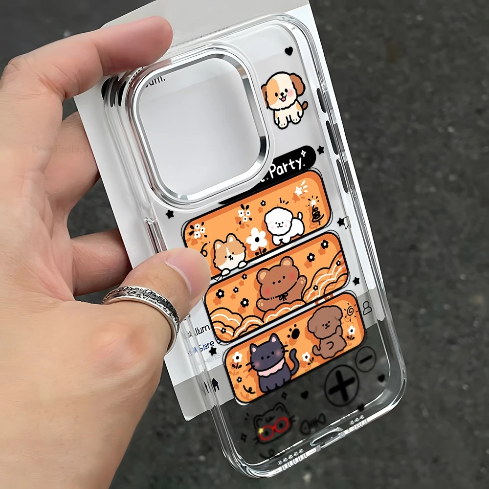 Phone Cases Brown - Custodia Morbida per Telefono con Cuccioli