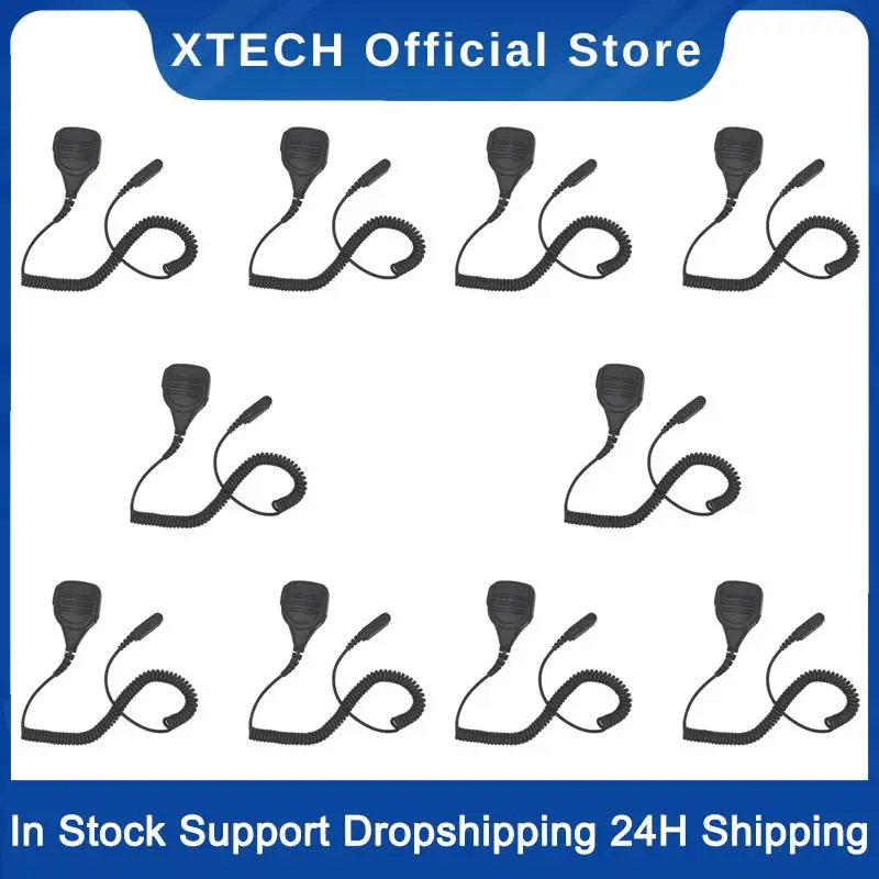 

XTECH 10X Handsfree Speaker Microphone For Motorola DEP550/E DEP570/E DP2400E DP2600E DP3441E TETRA Radio MTP3150 MTP3250