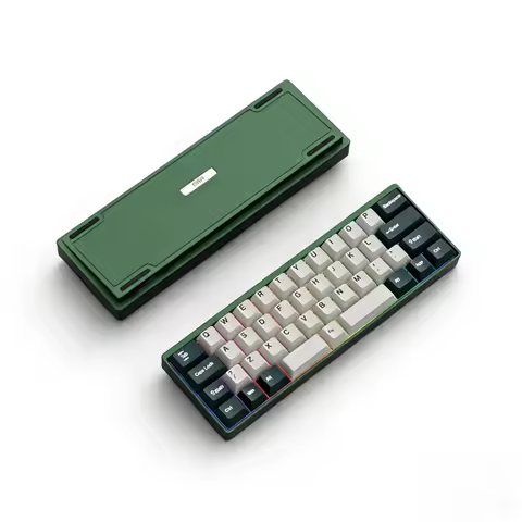 MMD KM40 Mechanical Keyboard Wireless Tri-mode Hot-Swap RGB Custom 40% Layout Aluminum Shell Office Gaming Mechanical Keyboard