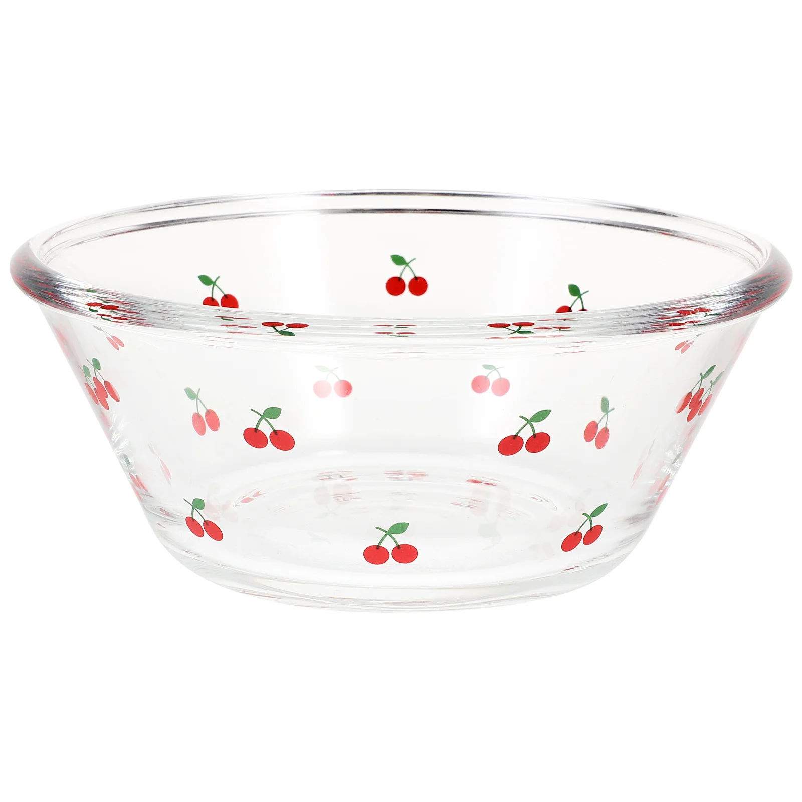 

1 шт., прозрачная стеклянная салатница с клубникой, бытовая десертная еда, сервировка фруктов, кухонная посуда, салатница