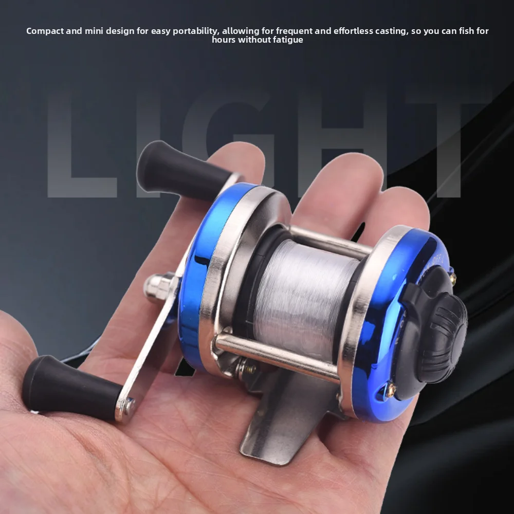 البناء المعدني بكرات الصيد على الجليد حجم صغير اليد اليمنى اليسرى الصيد الغزل بكرة عالية السرعة المحمولة الاستخدام