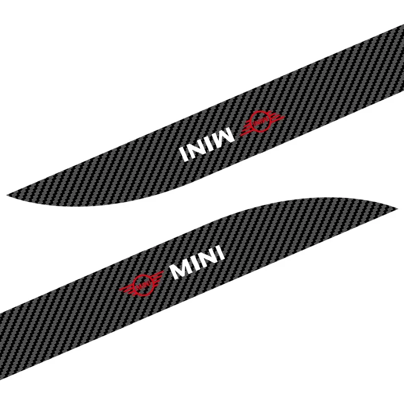 2pcs Car Door Side Skirt Car Body Decal Carbon Fiber Car Stickers For Mini Cooper R50 R52 R53 R55 R56 R60 R61 F54 F55 F56 F60