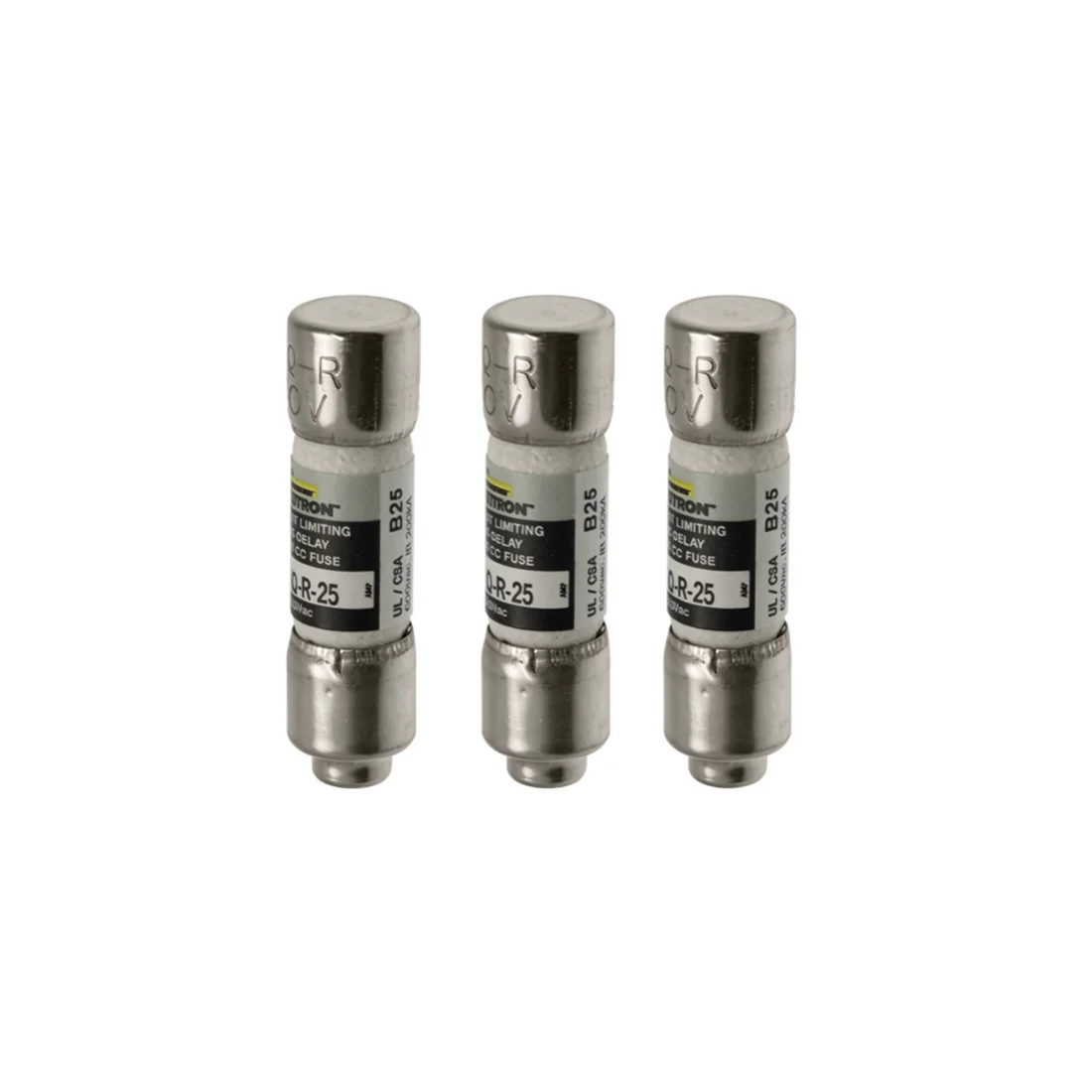 FNQ-R-25 FNQ-R-20 FNQ-R-15 FNQ-R-12 FNQ-R-10 FNQ-R-9 FNQ-R-8 Class CC Time Delay Current Limiting Cartridge Fuse 600VAC Original