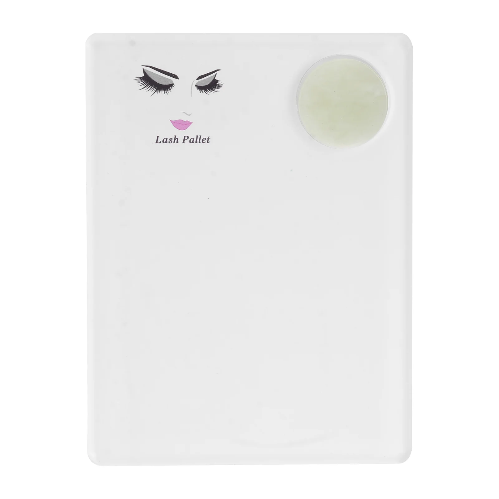 1pc Wimperverlengingspallet Premium Acrylglas Herbruikbare Lash Enten Houder Draagbare Valse Wimper Tool Voor Professionals