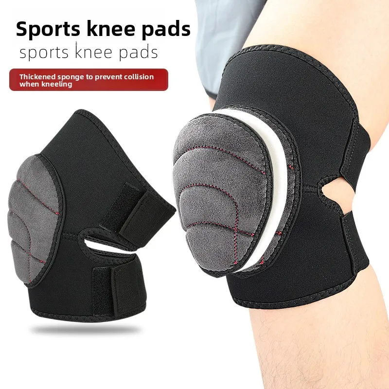 Sports Knee Pad Protective Sponge Adjustable Knee Support for Dancing Kneeling and Sports Activities