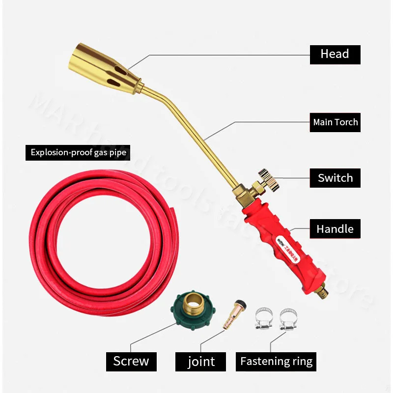 Imagem -04 - Soldagem Flame Blow Gun Blowtorch Tocha de Gás Liquefeito tipo Único e Duplo Interruptor 30 tipo 35 tipo 50 tipo 65