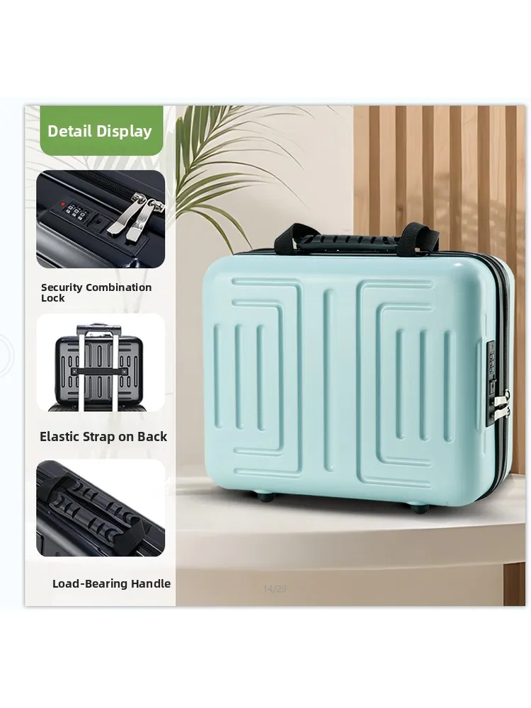 18-Inch Business Laptop Suitcase Travel Bag Men's 16-Inch Boarding Password Sub-Mother Hand-Held Briefcase for Business Trips