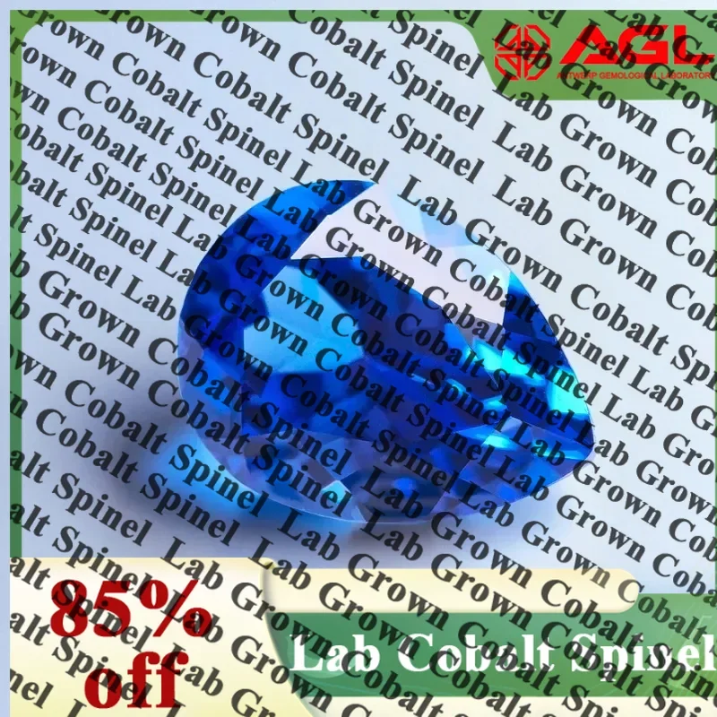 

TOPLab Grown Cobalt Spinel Pear Cut Gemstone for DIY Ring Necklace Earrings Main Materials Selectable Certificate