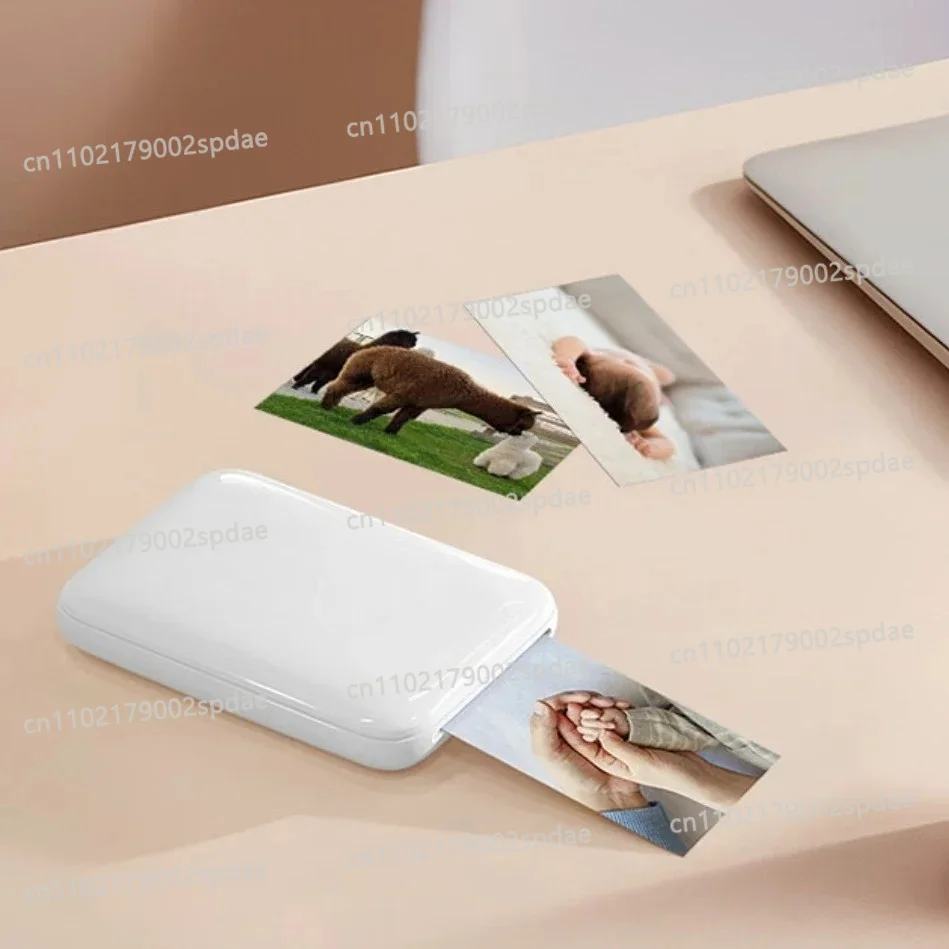 for HPRT MT53 with 20 Sheets of Photo Paper Dye-sublimation Photo Printer Digital Zink Technology for Mobile Phones