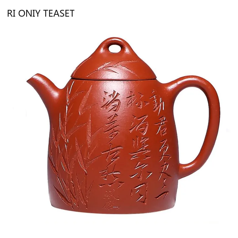 150ml Chinese Yixing High-end Purple Clay Teapots Famous Artists Handmade Raw Ore Dahongpao Mud Tea Pot Kettle Zisha Tea Set