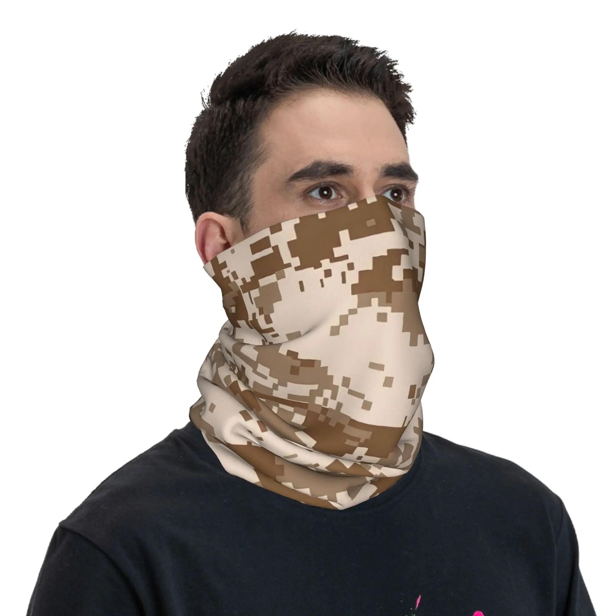 Immagine 6: Sciarpa Bandana Blurry (8) con Stampa Camouflage Digitale, Multiuso, Unisex, Antivento