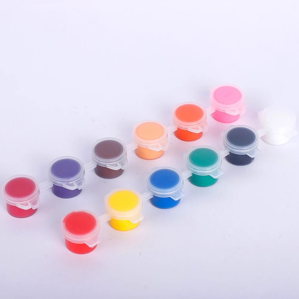 

42Pcs 36Colors Acrylic Paint Set Kids Diy Craft Kit Safe Environmentally Friendly NonFading Pigments And Brushes For Children