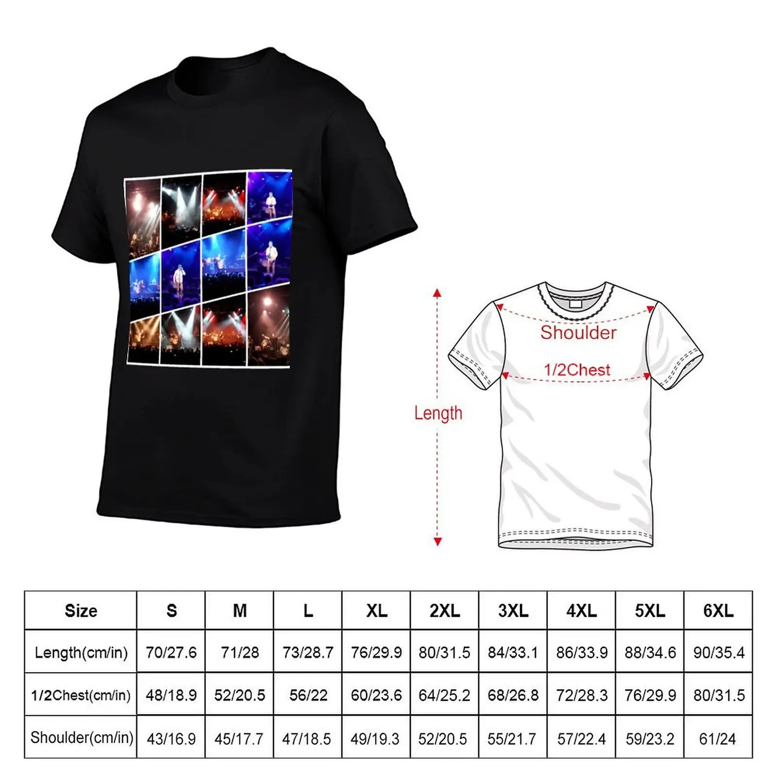 David Duchovny Concert Collage T-Shirt cotton t shirts high quality man t shirt graphic t shirts for man graphic funny T-shirt