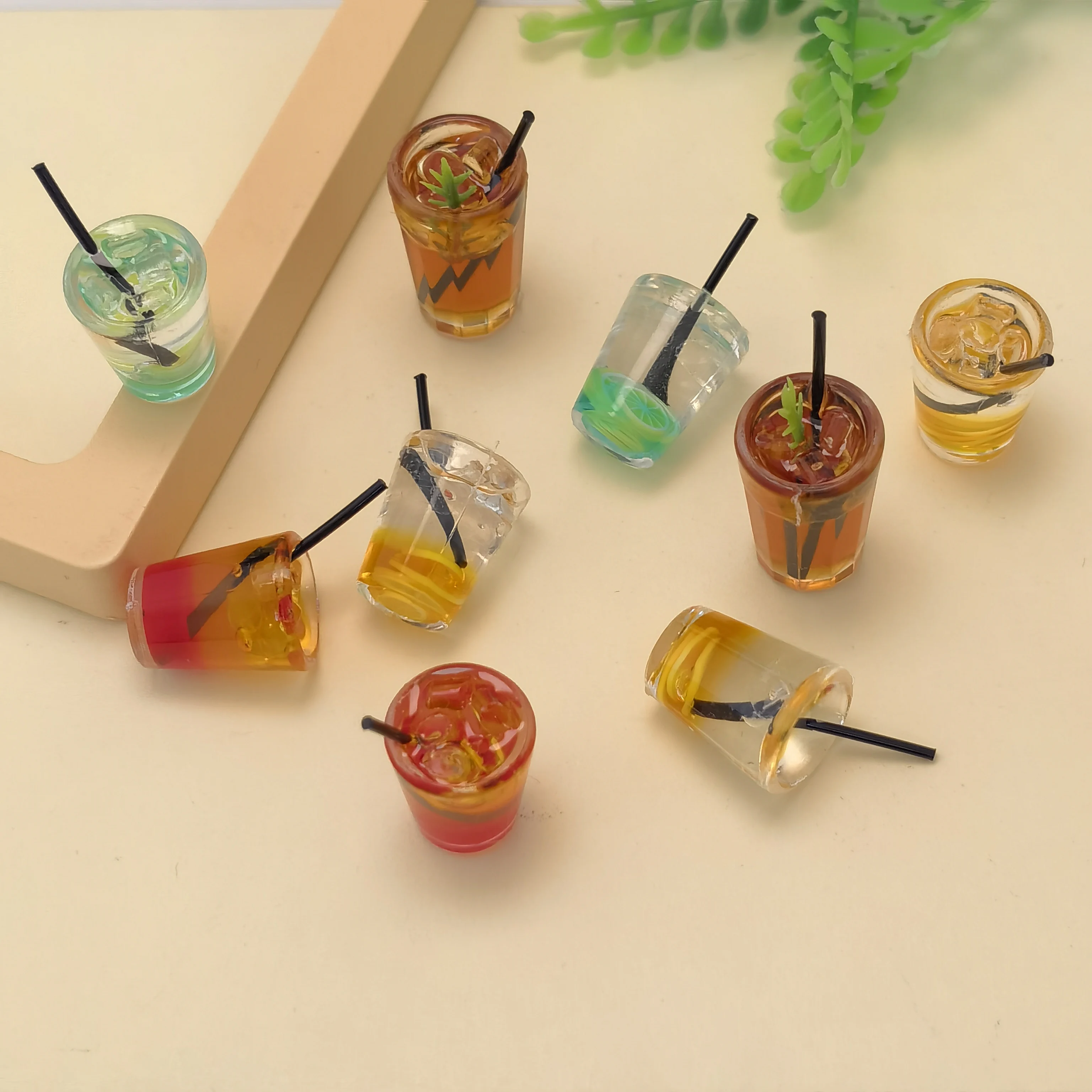 Miniature Toy Cocktail Drinks Doll Toys Doll house Accessories Miniature Doll House Kitchen Ornaments